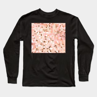 Orange Mosaic Long Sleeve T-Shirt